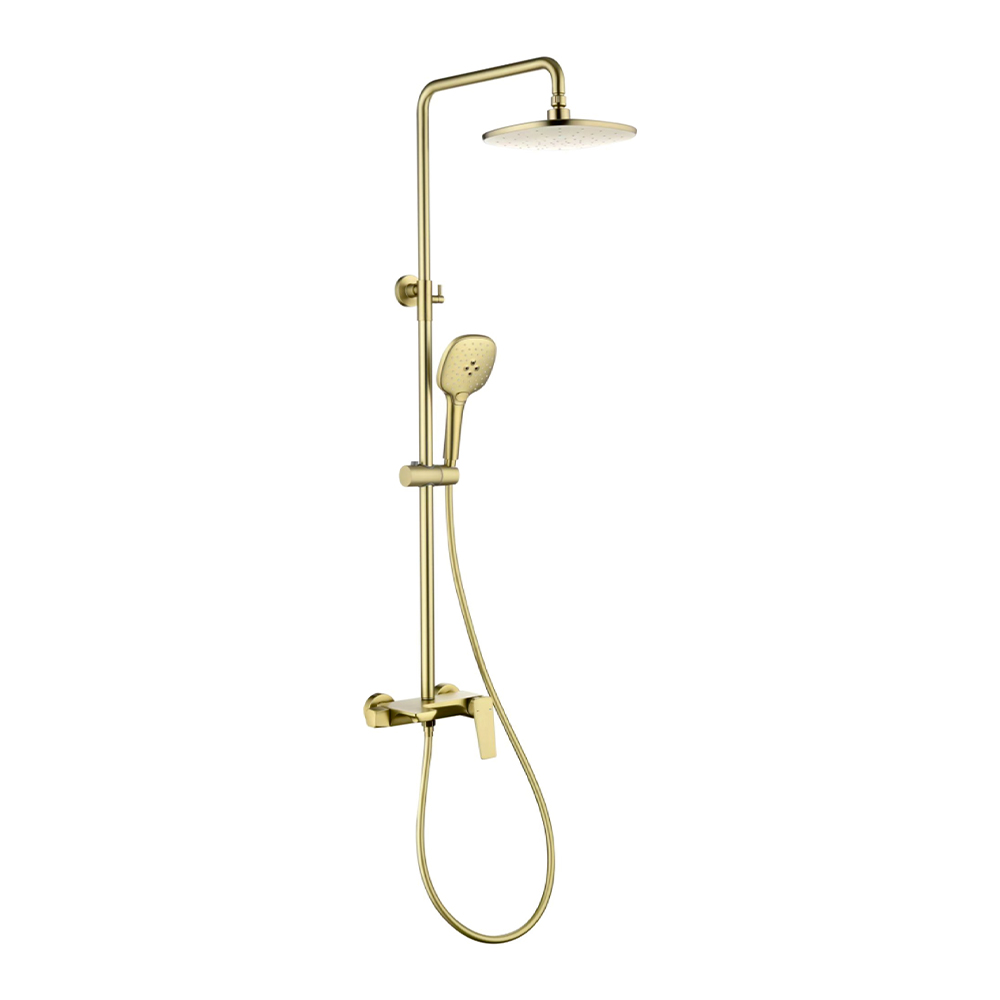 Matte Gold Banyo Bataryası Yağmur Duş Sistemi